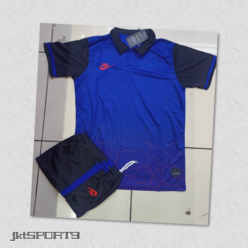 jersey | setelan futsal NIKI KERAH KANCING NRTO27 2023 LOGO BORDIR NEW M L XL BAHAN DRY FIT | baju b
