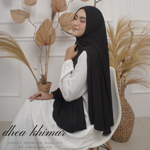 Hijab Jilbab Syari Non Pet Kerudung Simpel Jerssy Premium Dhea