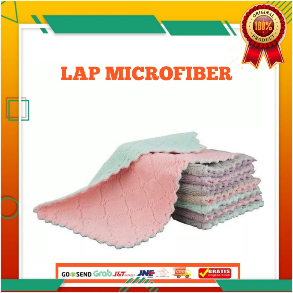 KAIN LAP MICROFIBER ISI 5 PCS KAIN LAP MICRO KAIN LAP KOMPOR