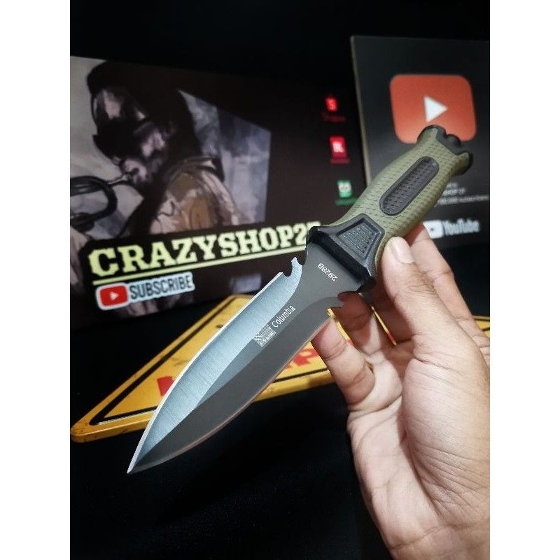 Pisau Survival Outdoor Survive Columbia Original Buschraft P1332