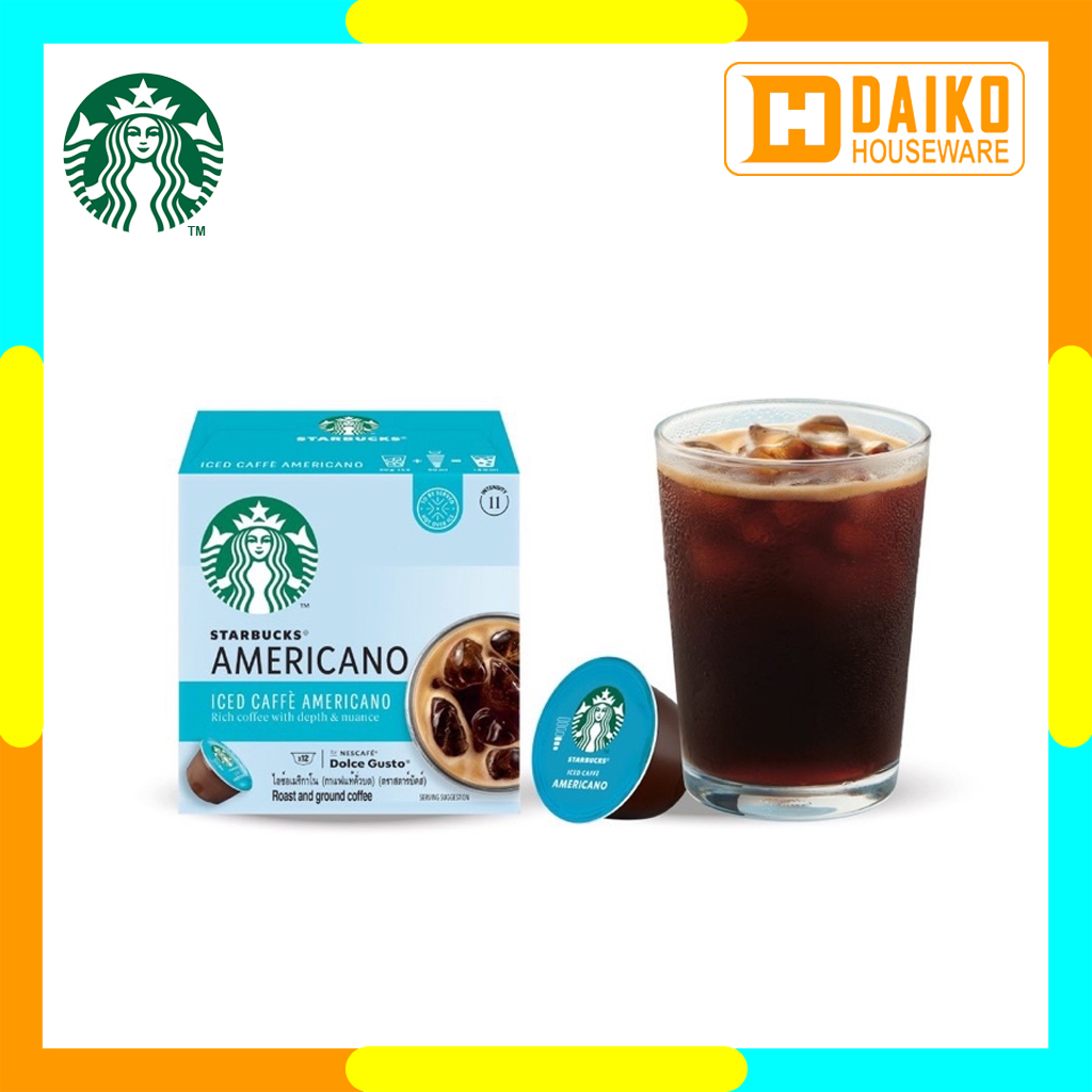 Starbucks Iced Caffe Americano By Nescafe Dolce Gusto Coffe 1 Box Capsule Original Nestle