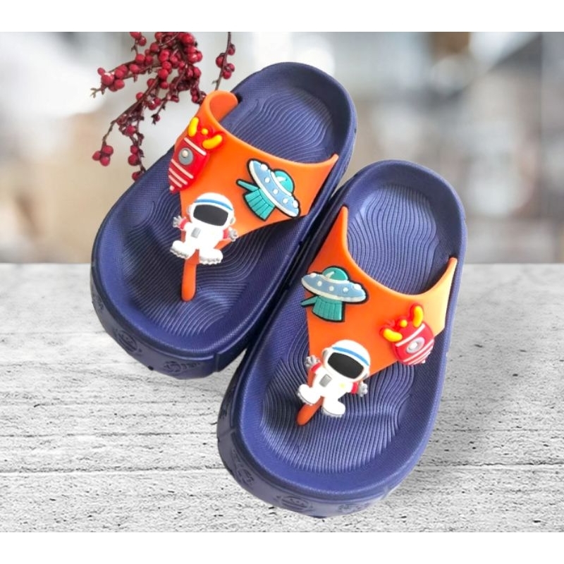 Sandal Jepit Anak Astronot Terbaru Sandal Anak laki laki Kekinian Sandal Jepit Anak Cowok Nyaman Empuk Sandal Astronot Trendy