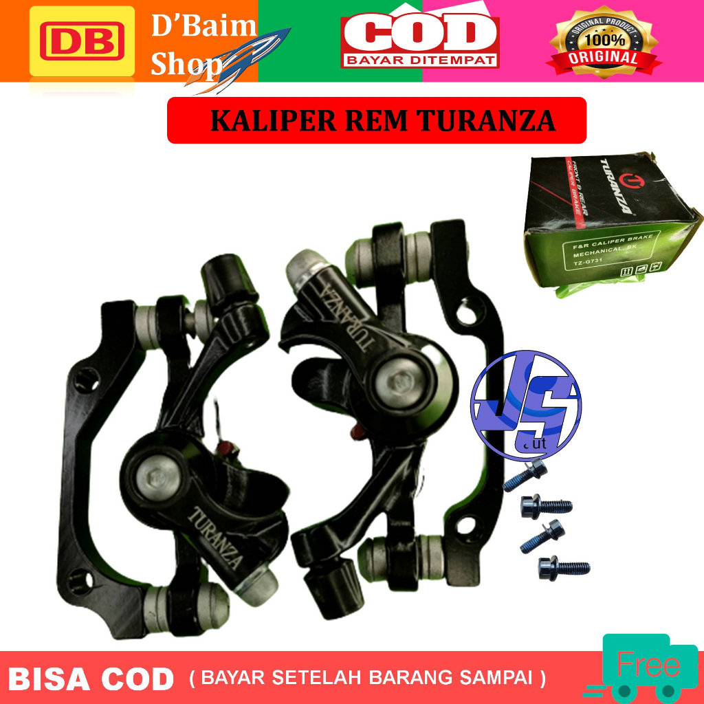 Kaliper Rem Cakram Turanza Kepala Kaliper Rem Cakram Disk Disc Brake Sepeda Sepedah Lipat MTB Gunung CTB Depan Belakang