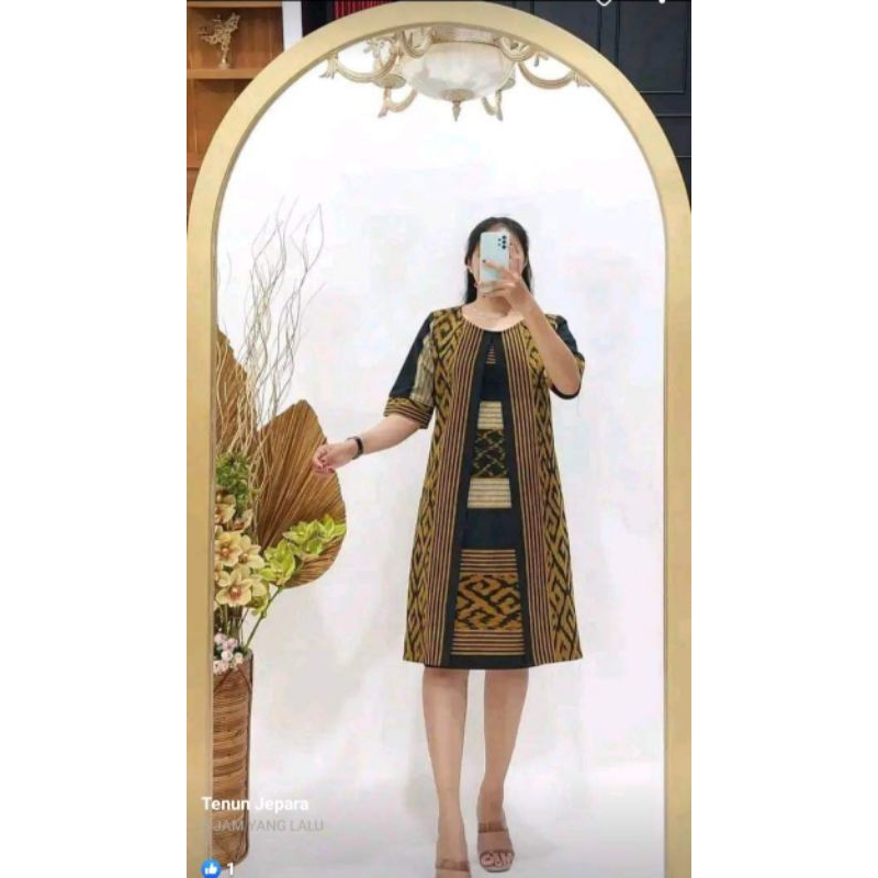 baju tenun jepara baju tenun ikat dress tenun dress kerja
