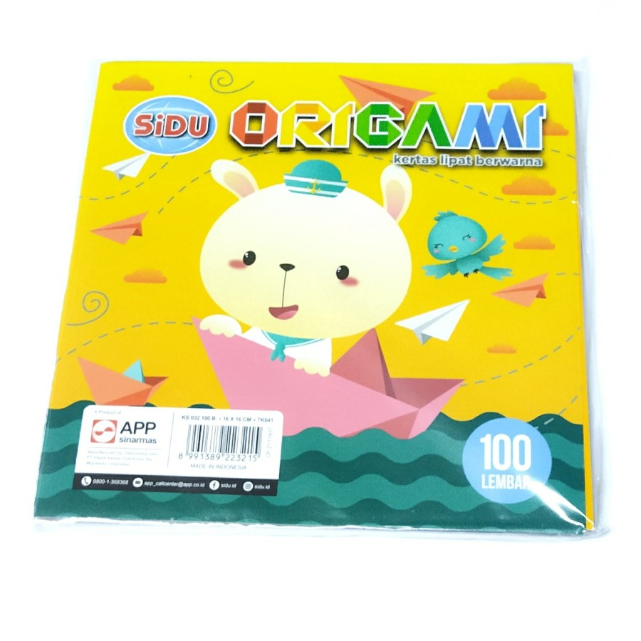 

ORIGAMI PAPER BESAR (Kertas Lipat) SIDU 16 x 16cm isi 100 Lembar