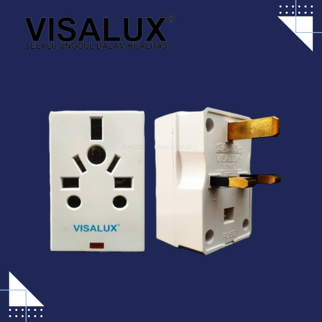 Steker serbaguna kaki 3 tiga visalux colokan kaki 3 tiga V7196L