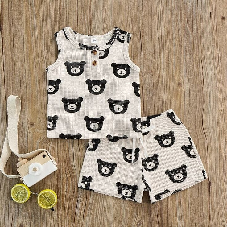 SETELAN ANAK BEAR UNISEX / SINGLET ANAK BEAR LOEWE