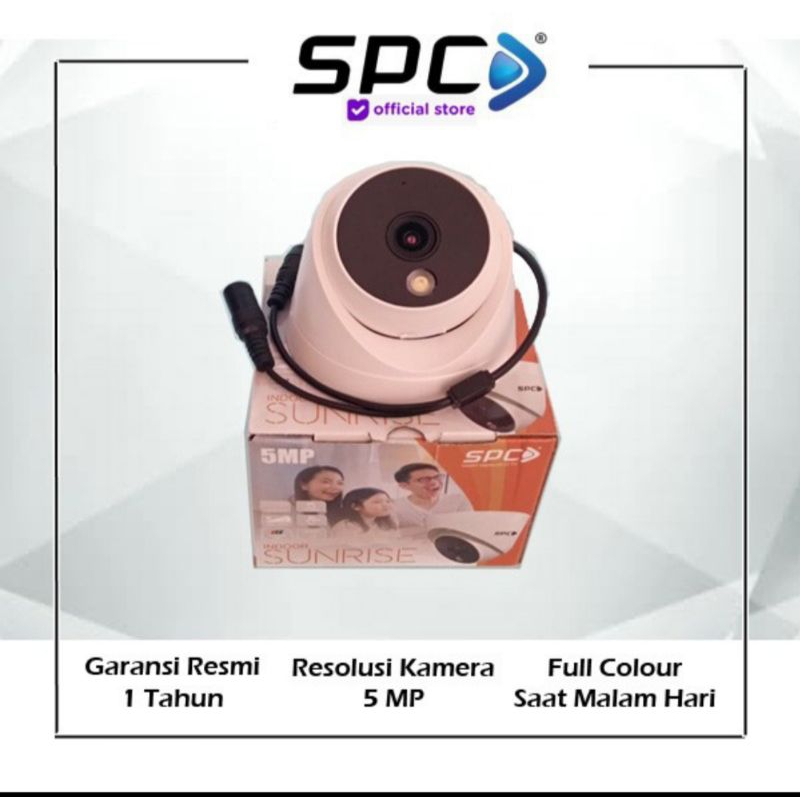 Camera CCTV SPC Sunrise Indoor 5mp, Malam bisa berwarna (Full colour)