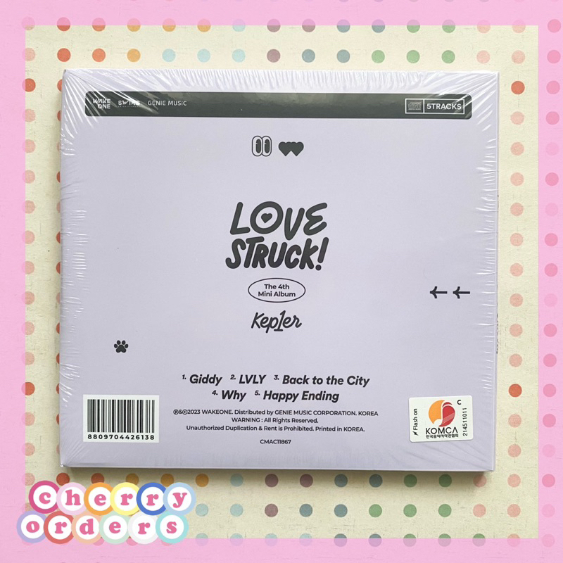 (SEALED) Kep1er 4th Mini Album : LOVESTRUCK! ~ Digipack Ver Random