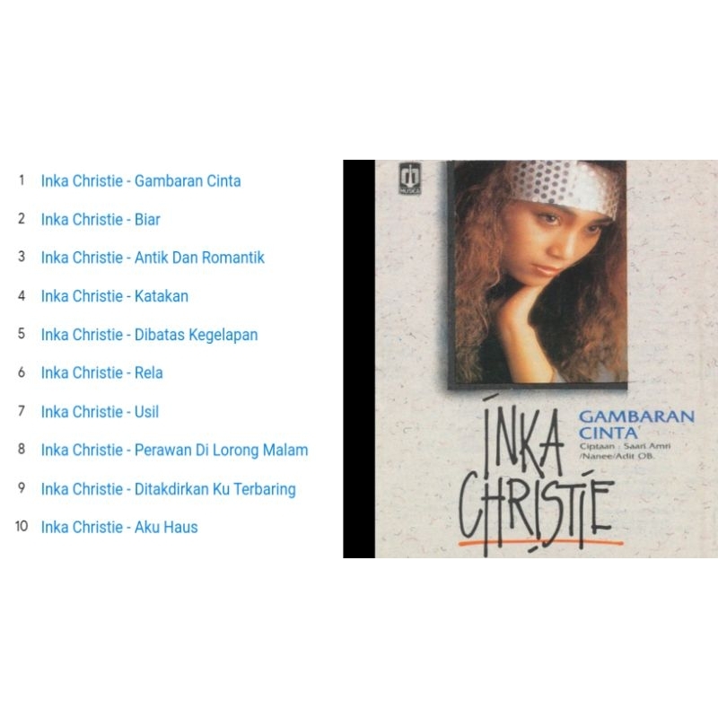 inka christie gambaran cinta 1992 cd album