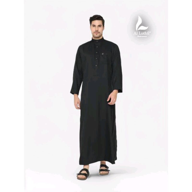 AL-LUTHFI | JUBAH / GAMIS DEWASA BLACK SERIES