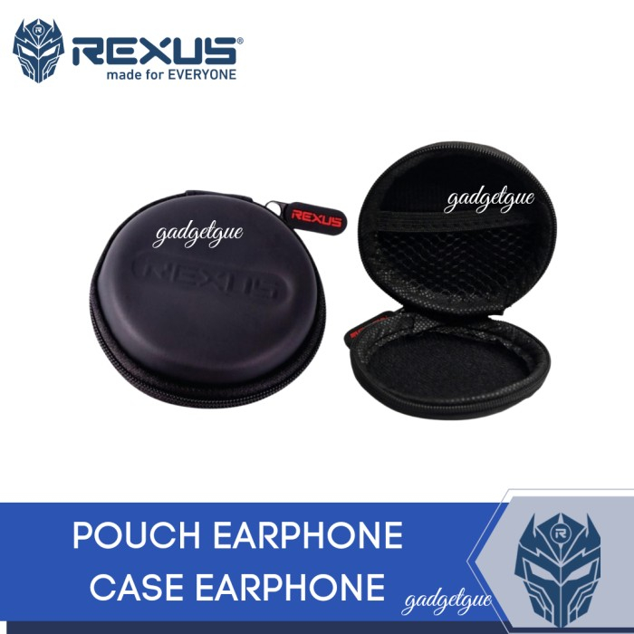 case earphone REXUS Gaming pouch earphone pouch headset dompet headset REXUS original murah