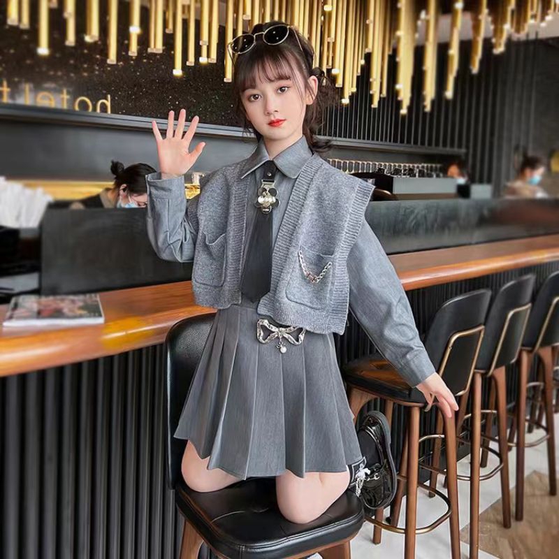 Setelan rok korea anak import | setelan rok anak perempuan import korea murah