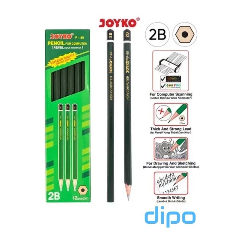 

(M31) Pensil Joyko P-88 2B Satuan