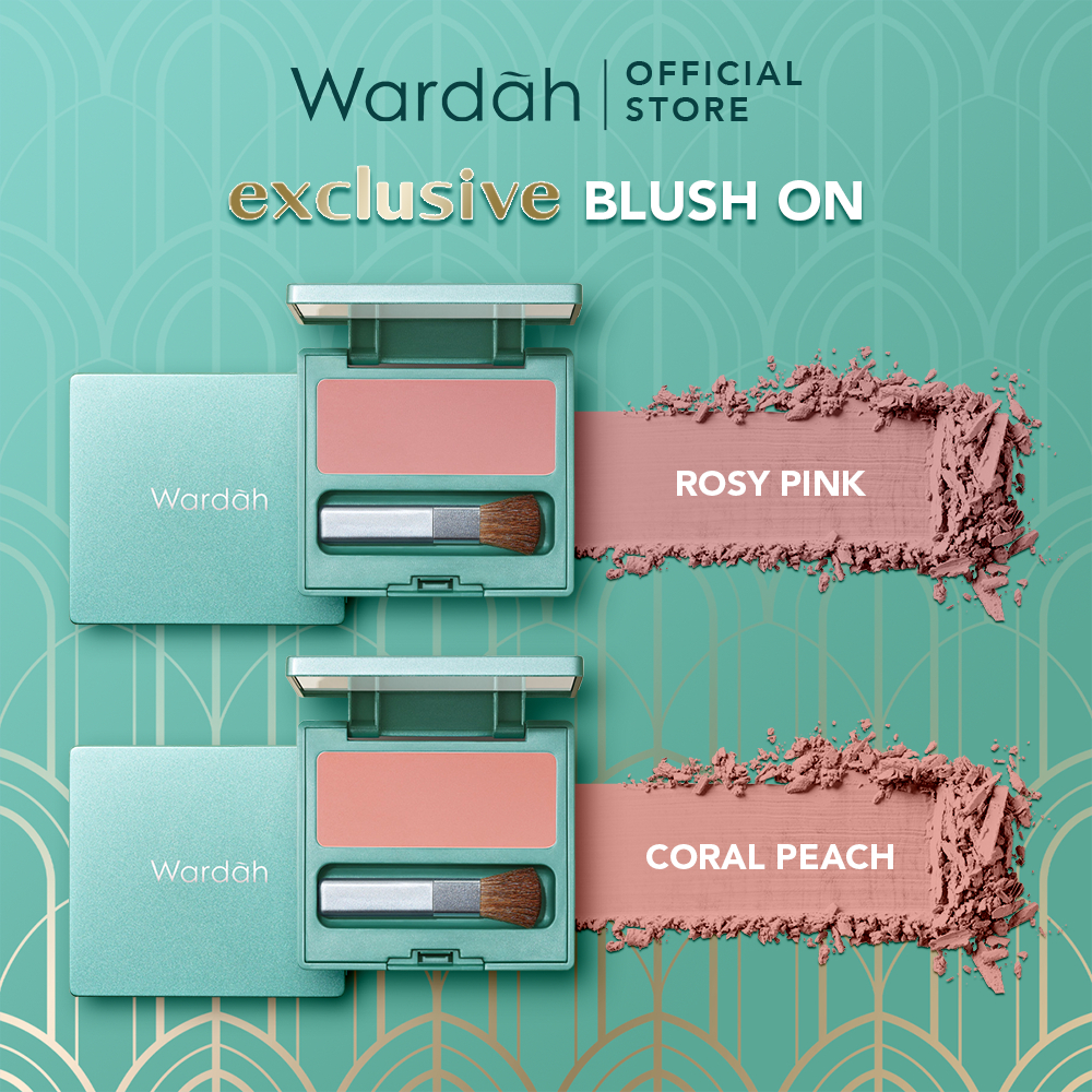 Wardah Exclusive Blush On 6.5g | Ready Stock