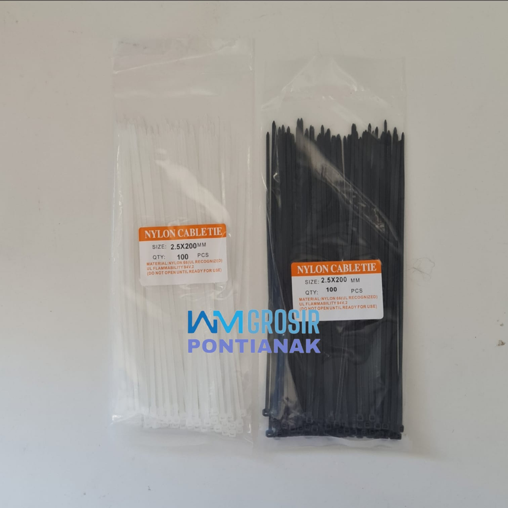 Kabel Ties 2,5x200mm 1 Pack isi 100Pcs Kabel Tie Cable Tie Cable Ties