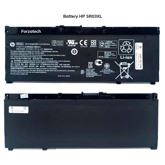 Baterai HP Pavilion Gaming 15 15-CX CX0XXX CX0055TX SR03XL Bergaransi