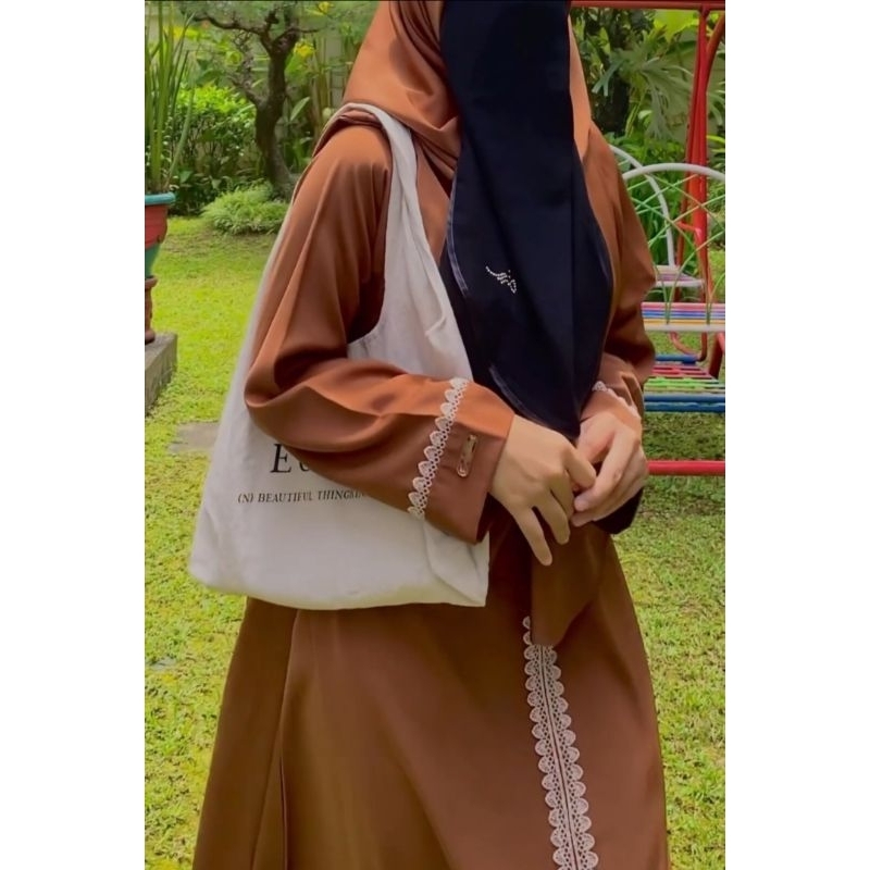 abaya basic renda full set