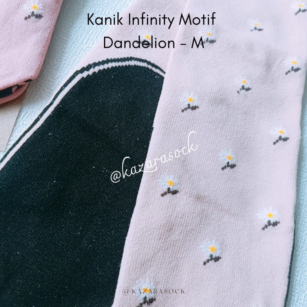 Kazarasock - Kaos Kaki Jempol Motif Baru - Kanik Infinity Motif Dandelion