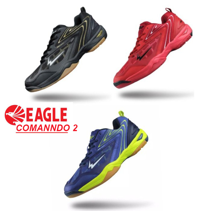 SALE Eagle Commando 2 Sepatu Olahraga Bulutangkis Anak Shoes Badminton Junior Original Only