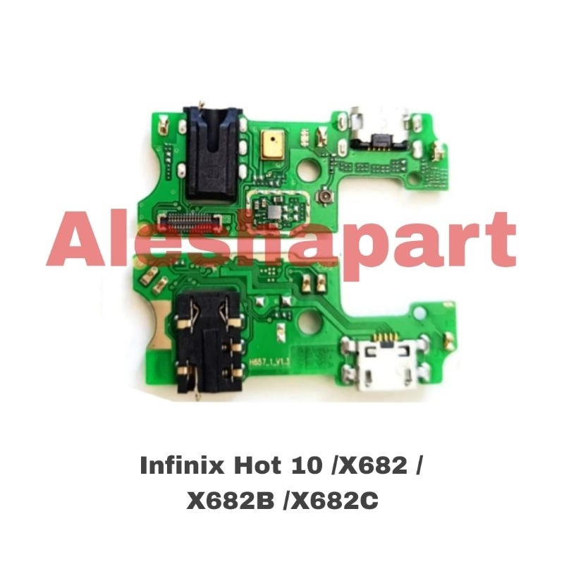 PCB Board Charger Infinix Hot 10 X682 X682B X682C / Papan Flexible Cas Infinix Hot 10 X682 X682B X682C