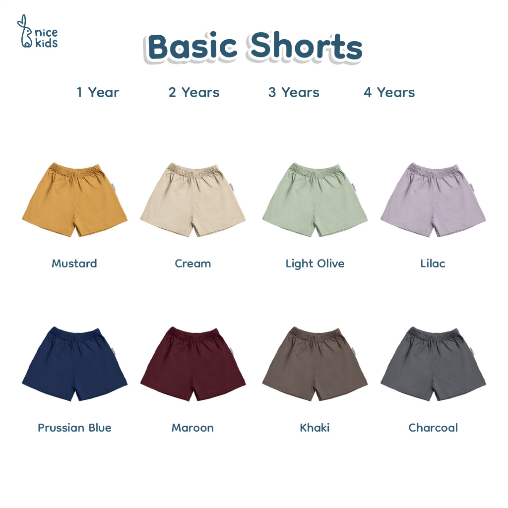 Nice Kids - Basic Short (Celana Anak 1-4 Tahun)