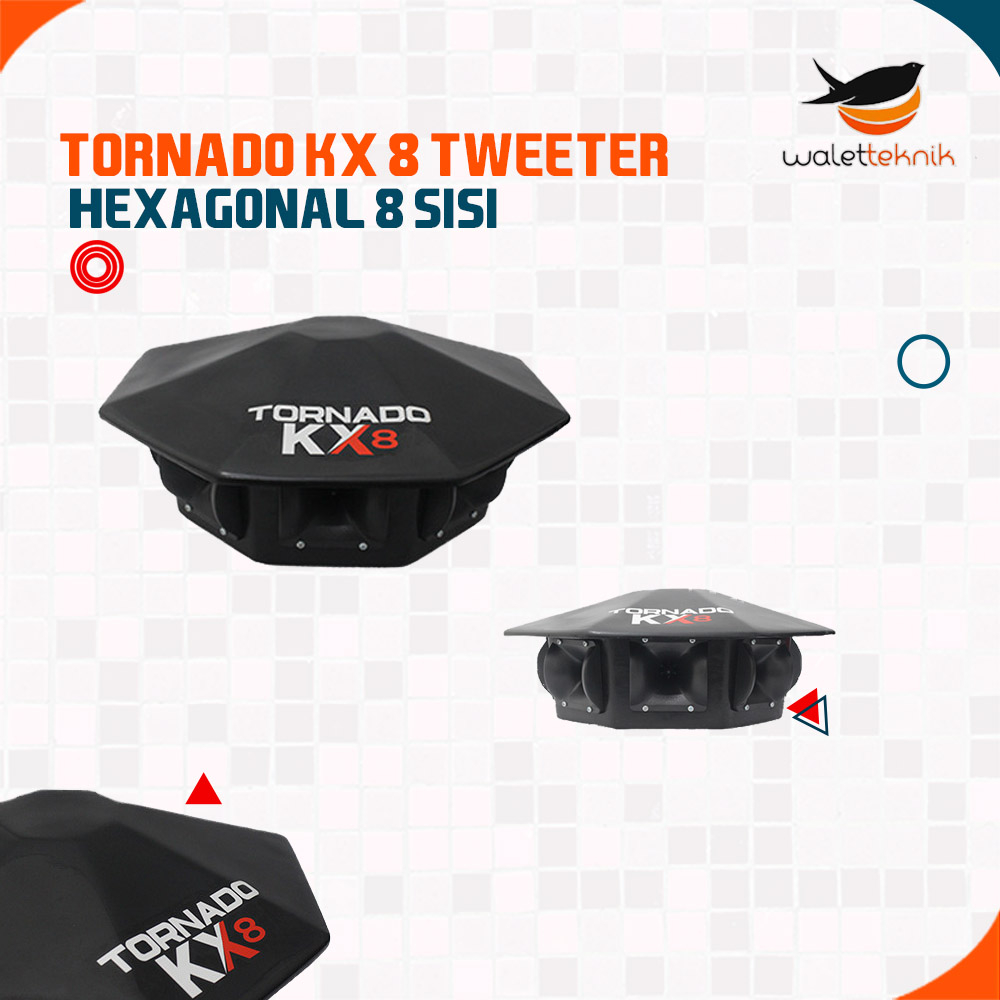 Tweeter Octagonal 8 sisi Pemanggil walet Bazooka Tornado KX-8