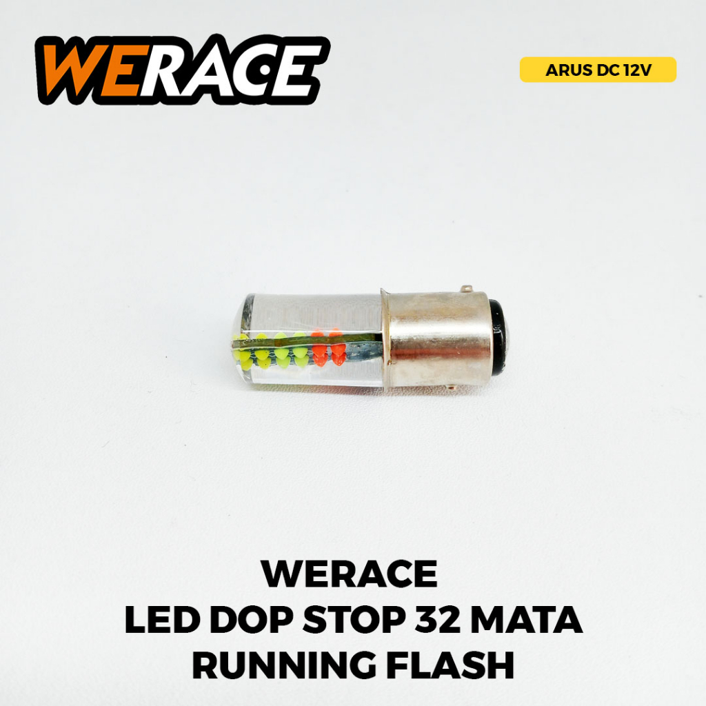 [WERACE]LED DOP STOP 32 MATA RGB RUNNING FLASH