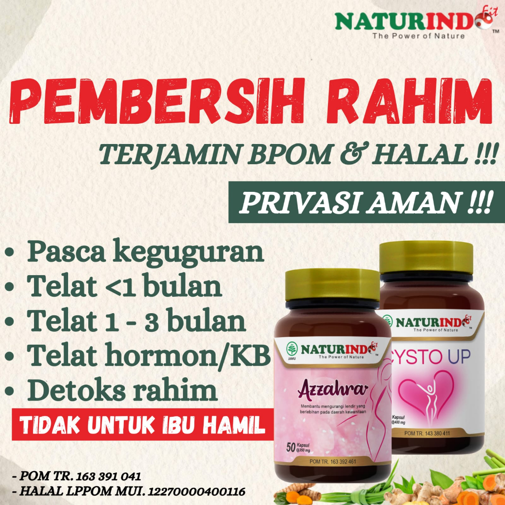 ORIGINAL Obat Detox Rahim Pasca Keguguran Pembersih Rahim Telat Haid Infeksi Detox Tanpa Kuret Jamu