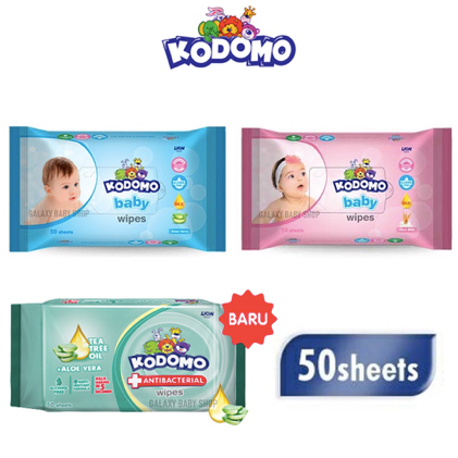 Kodomo Baby Wipes 50 sheets | Tisu Basah Bayi isi 50s