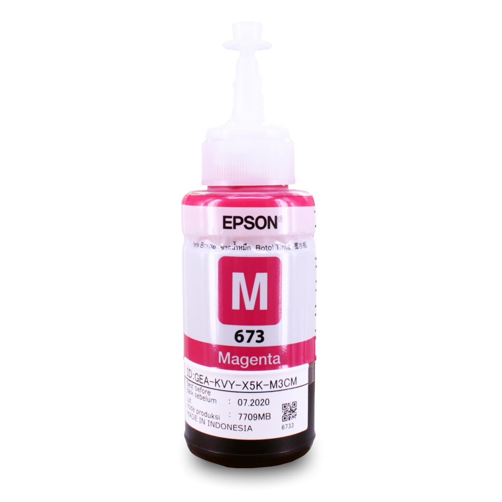 Tinta Epson Original 673 Printer L800 L805 L850 L1800 Magenta