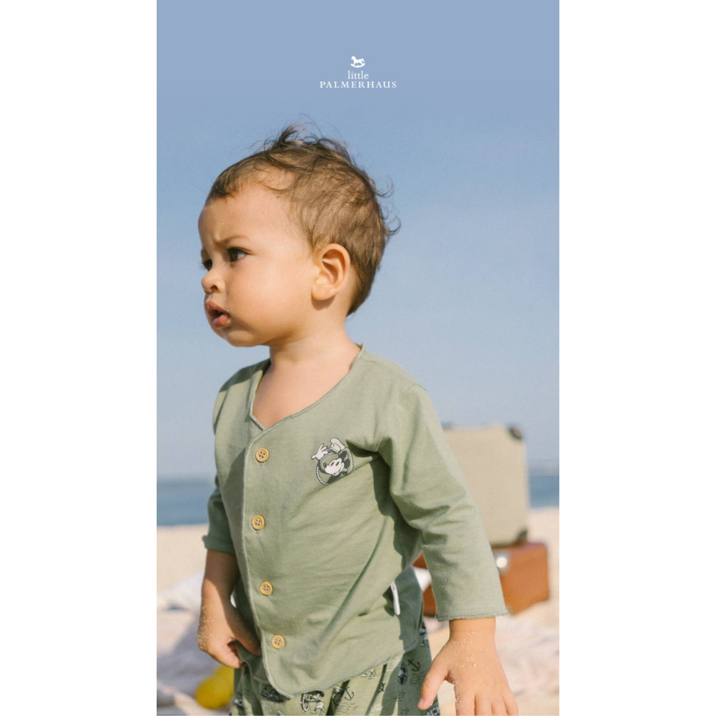 Little Palmerhaus Disney Nightshirt 0-12 Bulan Disney 100 Setelan Piyama Bayi Mickey CBKS