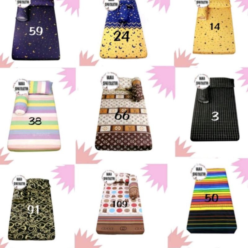 SARUNG KASUR BUSA / SPRINGBED SPREI MODEL RESLETING /SARUNG RESLETING SAJA / ONLY , SEMUA UKURAN ADA TINGAL CHAT SAJA ( GRATIS ONGKIR ) UNTUK MOTIP 2NYA BANYAK TINGAL CHAT ADMIN , NANTI KAMI KIRIM MOTIF NYA  IYA KAK SEMUANYA READY LANGSUNG ORDER AJA KAK