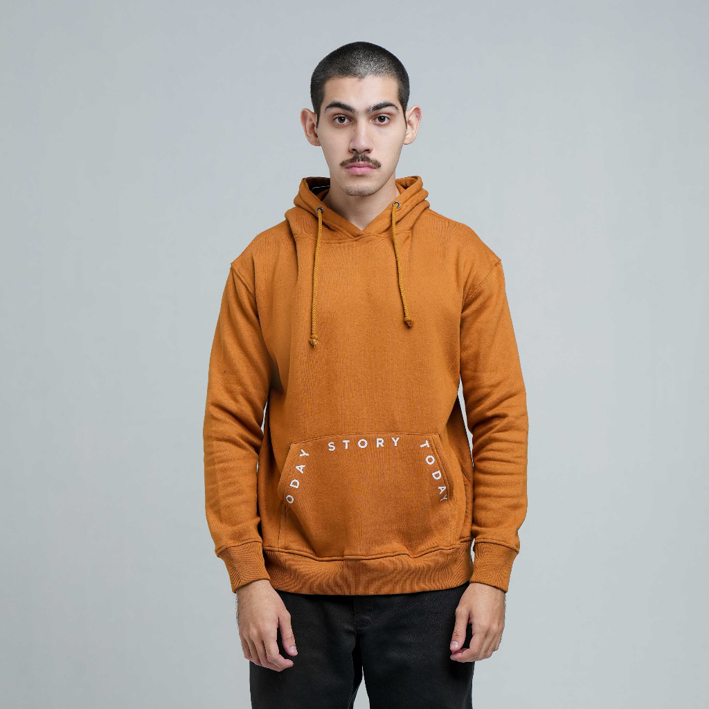 Jaket - Today Story Narrative Hoodie - Camel