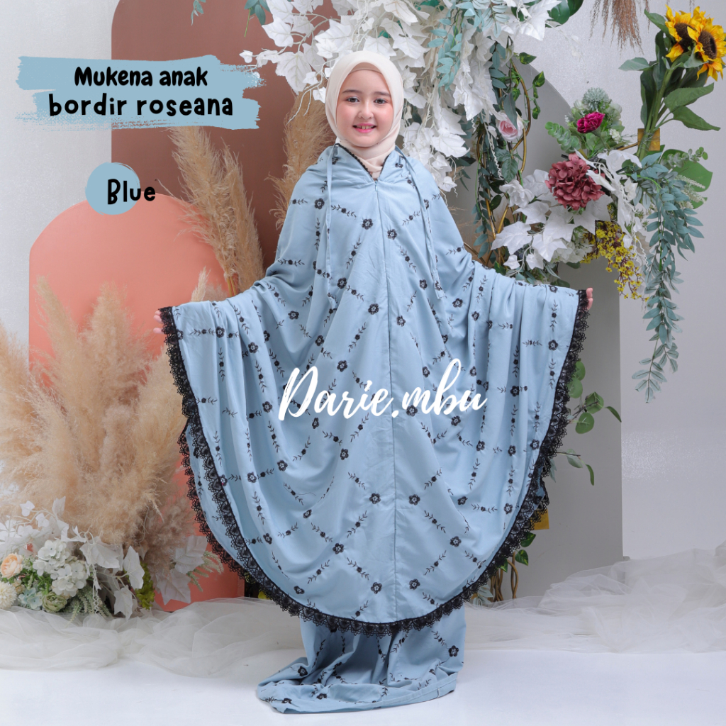 Mukena Remaja Dewasa Bordir Renda Mewah Hanum Series [ DARIE.MBU ]