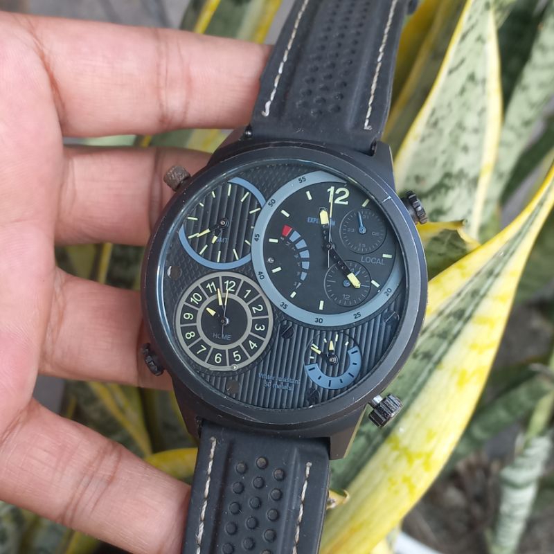 Expedition E6623M 4 waktu cronograp original second