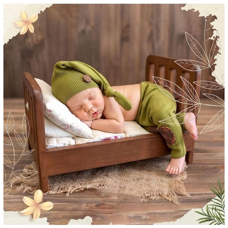 Newborn Photography Props Wooden Bed Vintage Bed Baby Photo Prop Newborn Photo Bed Photography Prop 