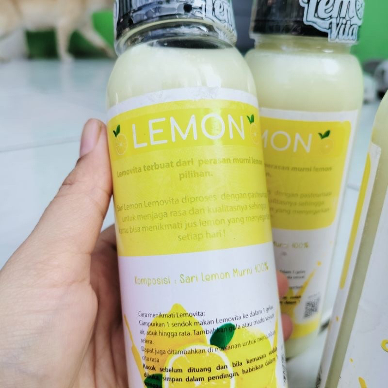 Lemovita Sari Lemon Murni Asli  ready Diet sehat Perasan Sari Jus Lemon Murni PRAKTIS dan HEMAT Ukuran 250ml