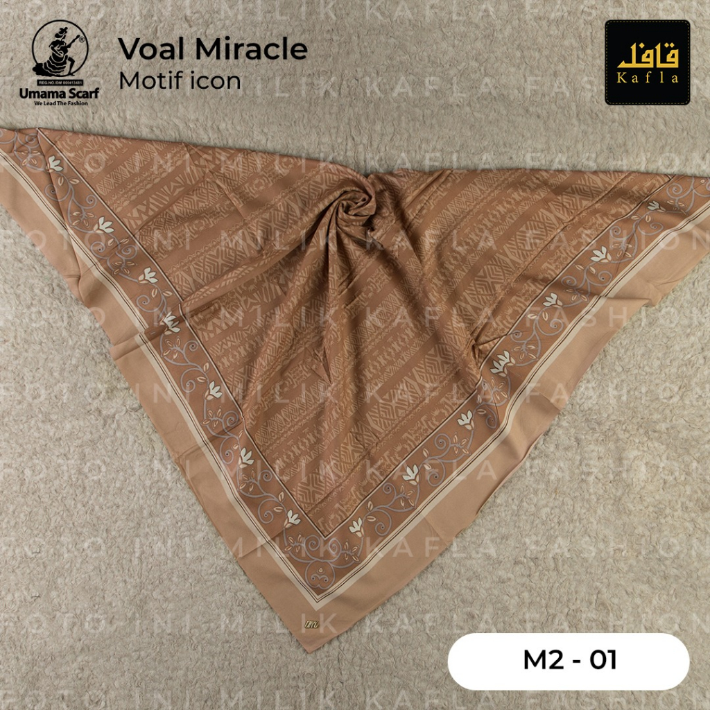 Hijab Voal Miracle Motif LC Metal Logo Umama Scarf