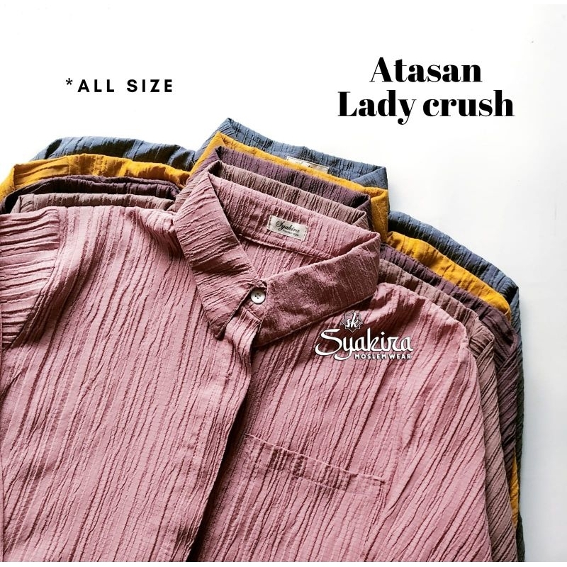 KEMEJA OVERSIZE LADY CRUSH / KEMEJA PREMIUM KEKINIAN