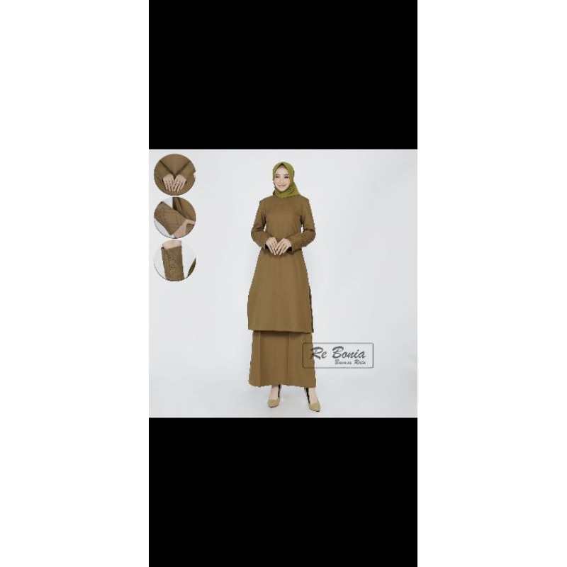 Stelan bazer pns pemda model tunik rebonia