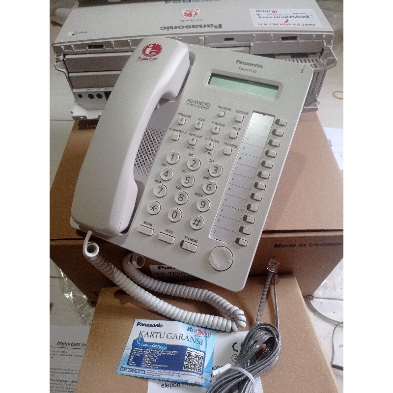 MESIN PABX PANASONIC KX-TES 3 LINE 8 EXTENSION SECOND LIKE NEW + DUS + TELEPON MASTER 1 UNIT REAL BARU