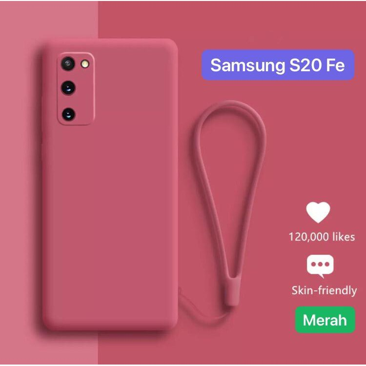 Case Samsung  A 02 Tali Pendek Polos Warna Square Handphone