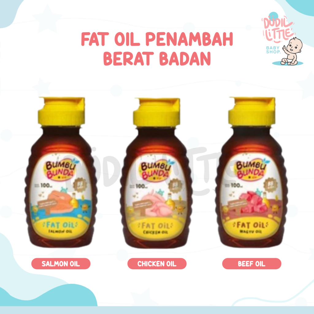 Bumbu Bunda Elia Chicken Fat Oil / Beef Fat Oil / Minyak MPASI / BB Booster MPASI / Lemak MPASI / Lemak Bayi / Penambah Berat Badan