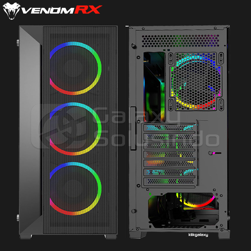 VenomRX DROGON MAX Tempered Glass Side Panel Gaming Case