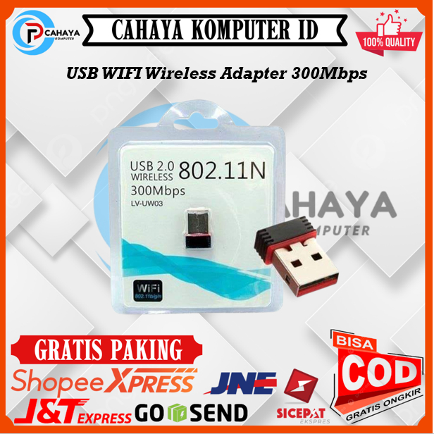 USB WiFi Adapter  300Mbps For PC|Laptop