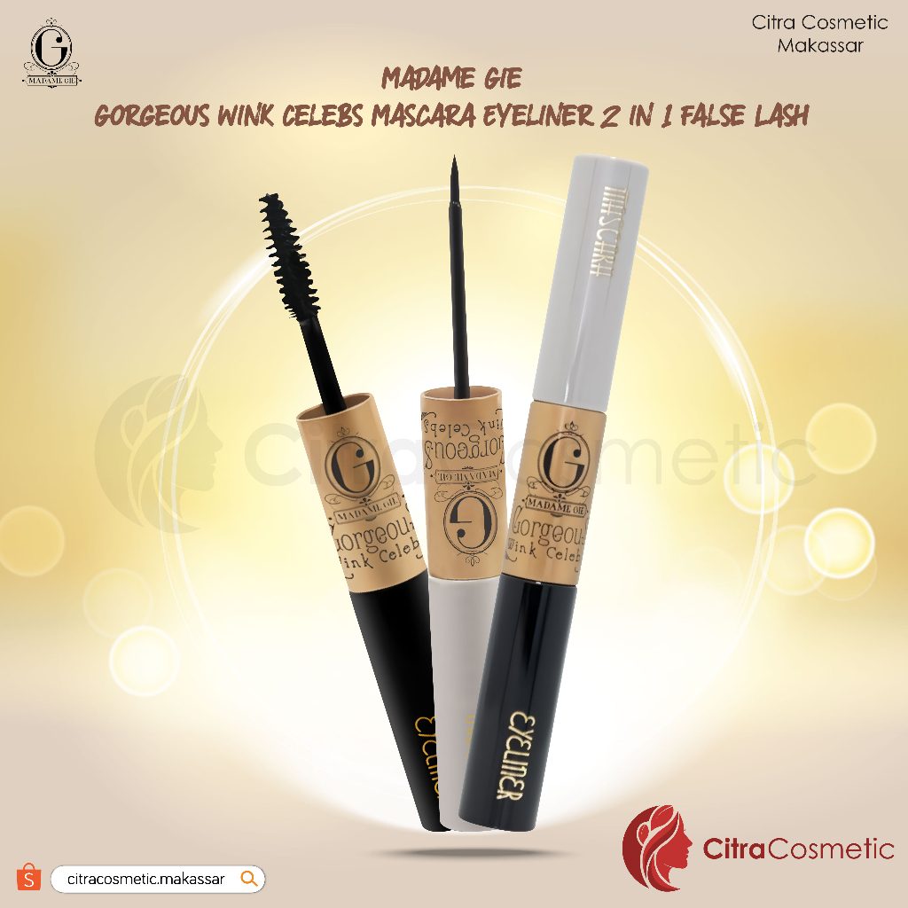 Madam Gie Gorgeous Wink Celebs False Lash Mascara &amp; Eyeliner 2In1