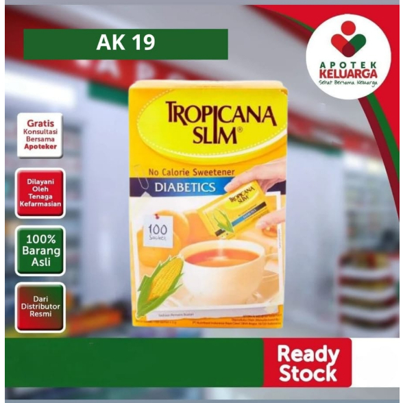 

Tropicana Slim Diabtx 50 g isi 100 Sachet/box