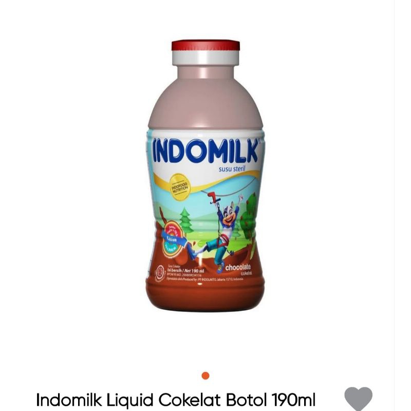 

susu indomilk botol 190ml rasa coklat