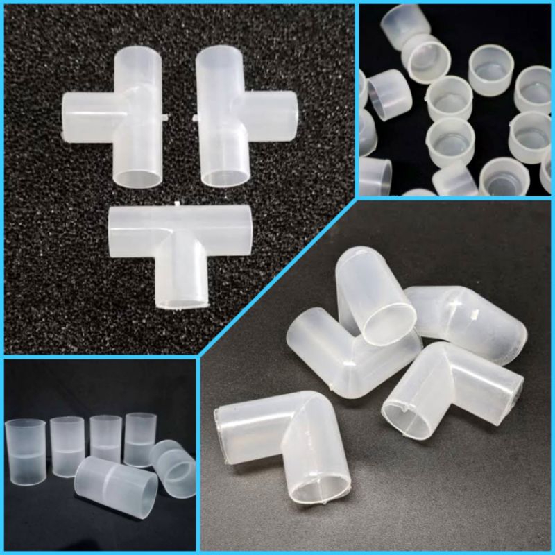 sambungan pipa aquarium T L Knee Tutup I